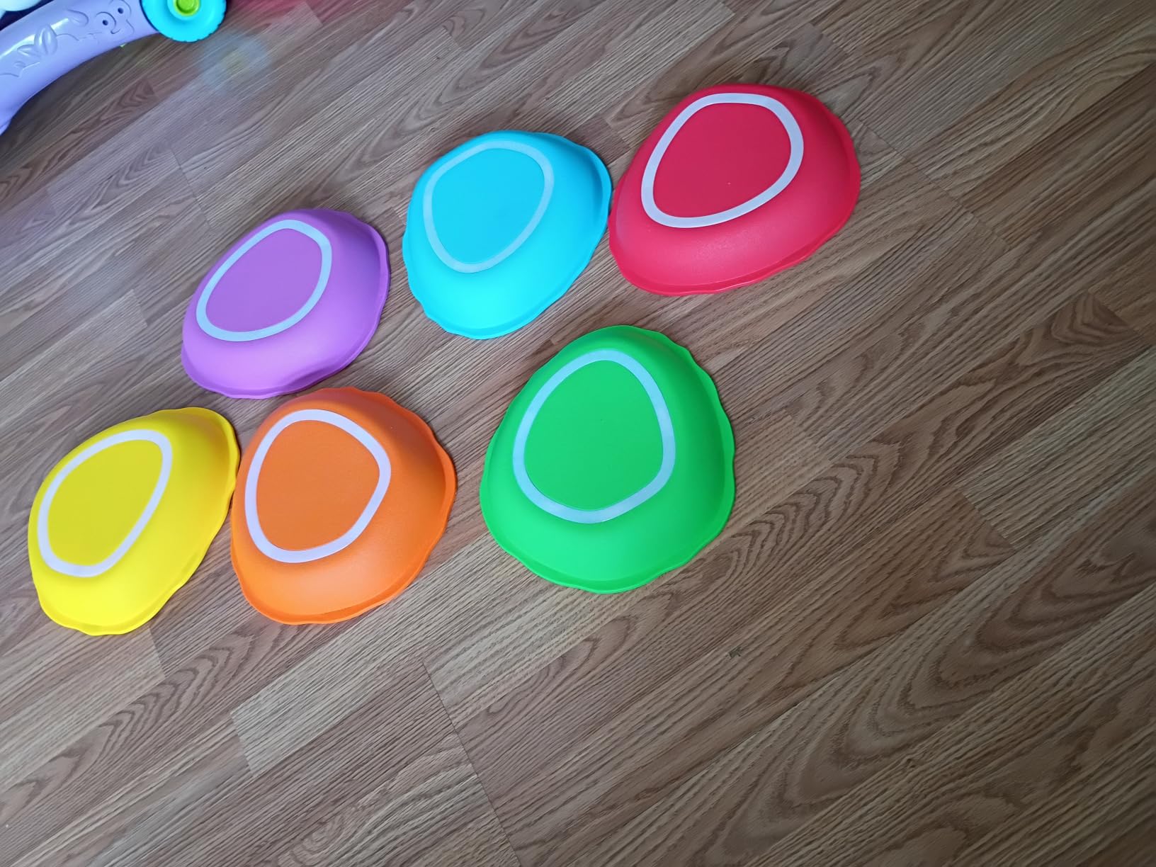 Rechargeable Stepping Stones for Kids, 6pcs Music and Light Up Non-Slip Balance Sensory Toys for Toddler, Kids Indoor and Outdoor Play Equipment, Birthday Gifts Toys for 2 3 4 5+ Year Old Kids customer photo 2