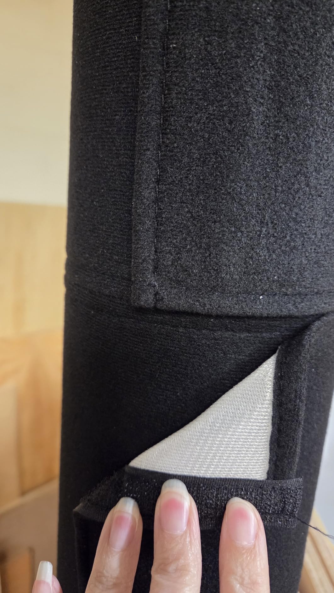 4 Pcs Basement Pole Wrap Cover, 12x24 Inches Black Pole Padding customer photo 1