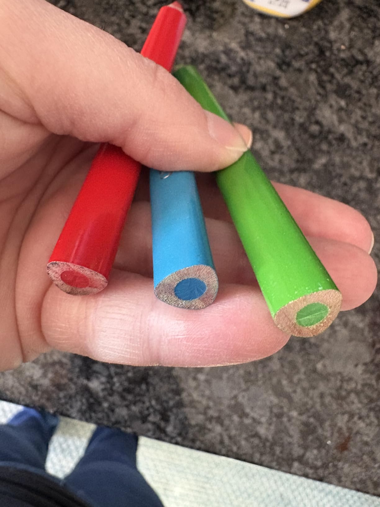 Colored Pencils for Toddlers 3-4 Years – Kids Pencils for Beginners, Toddlers and Preschoolers, Jumbo Triangle Shape for Easy Grip, Thick Colored Core for Easy Coloring and Less Breakage (1 Pack) customer photo 2