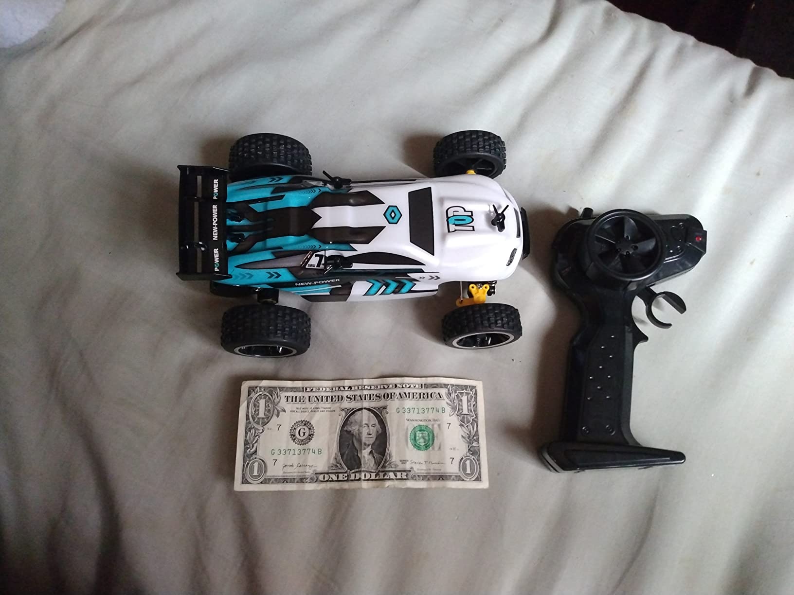Tecnock RC Cars for Kids, 1:18 Scale 2WD RC Car with USB-C Easy Charging, 2.4GHz Remote Control Car with LED Lights & 50 Mins Playtime, Toys Gifts for Boys & Girls Ages 8-12 customer photo 1