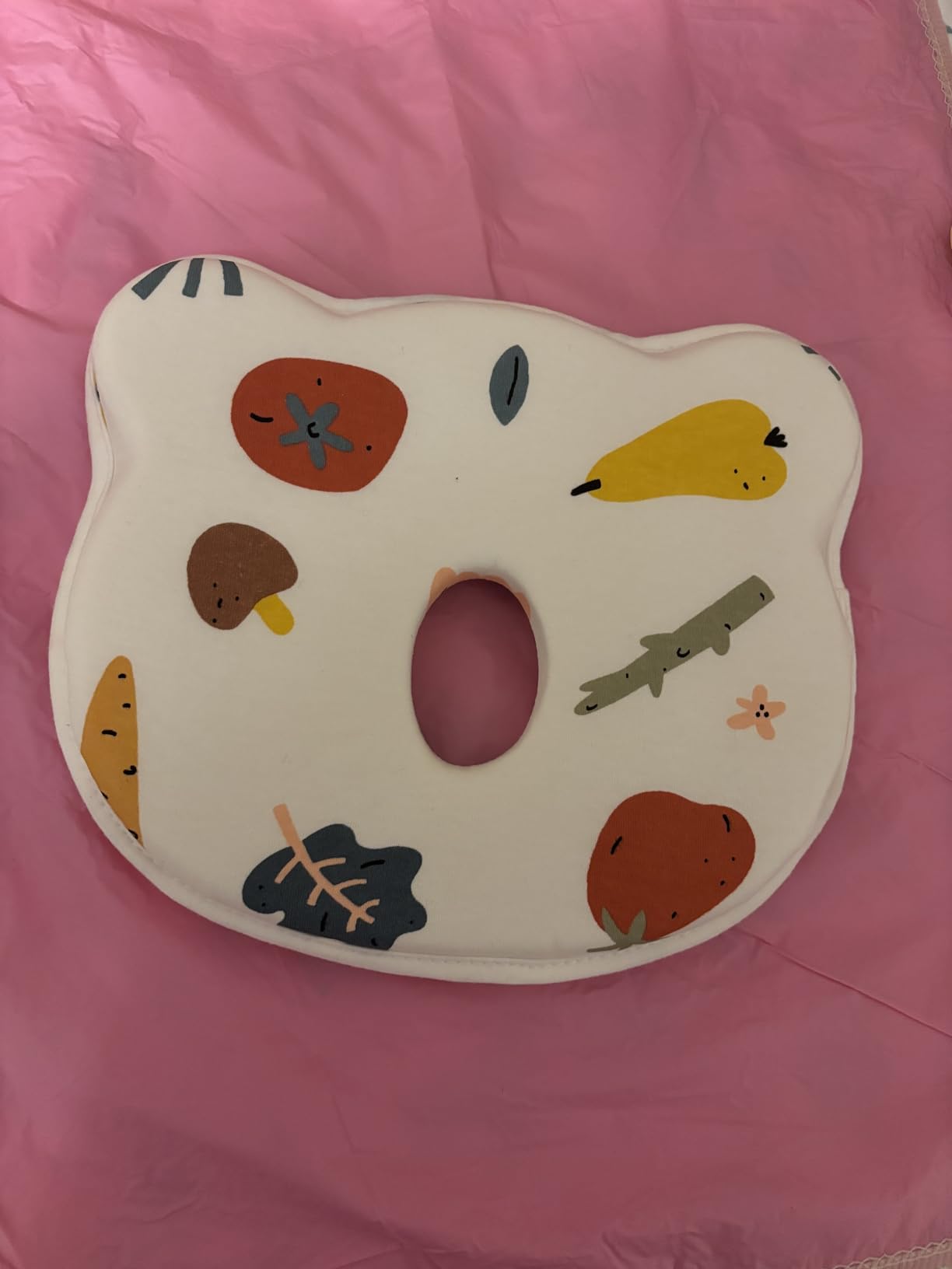 Memory Foam Baby Travel Pillow,Portable Cute Cartoon Bear Soft and Cozy Pillow,Breathable Bedding Set for Infants for Small Boys and Girls Prevent Flat Head customer photo 1