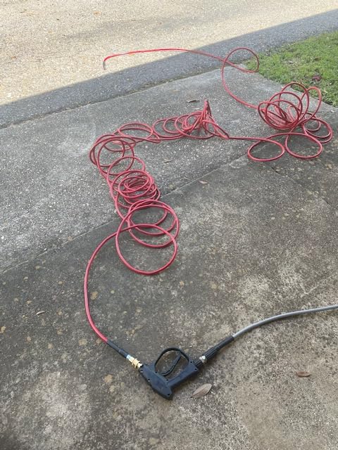 Sewer Jetter Kit for Pressure Washer 50 FT, Drain Cleaner Hose with Power Washer Gun, 1/4 Inch NPT Corner, Rotating and Button Nose Sewer Jetting Nozzle, Waterproof Tape, Pearl Corsage Pin, Spanner customer photo 2