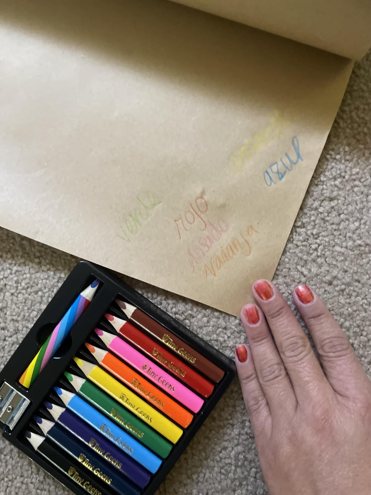 TinyGeeks Jumbo Pencils - 12 Short Fat Color Pencils for Kids customer photo 1