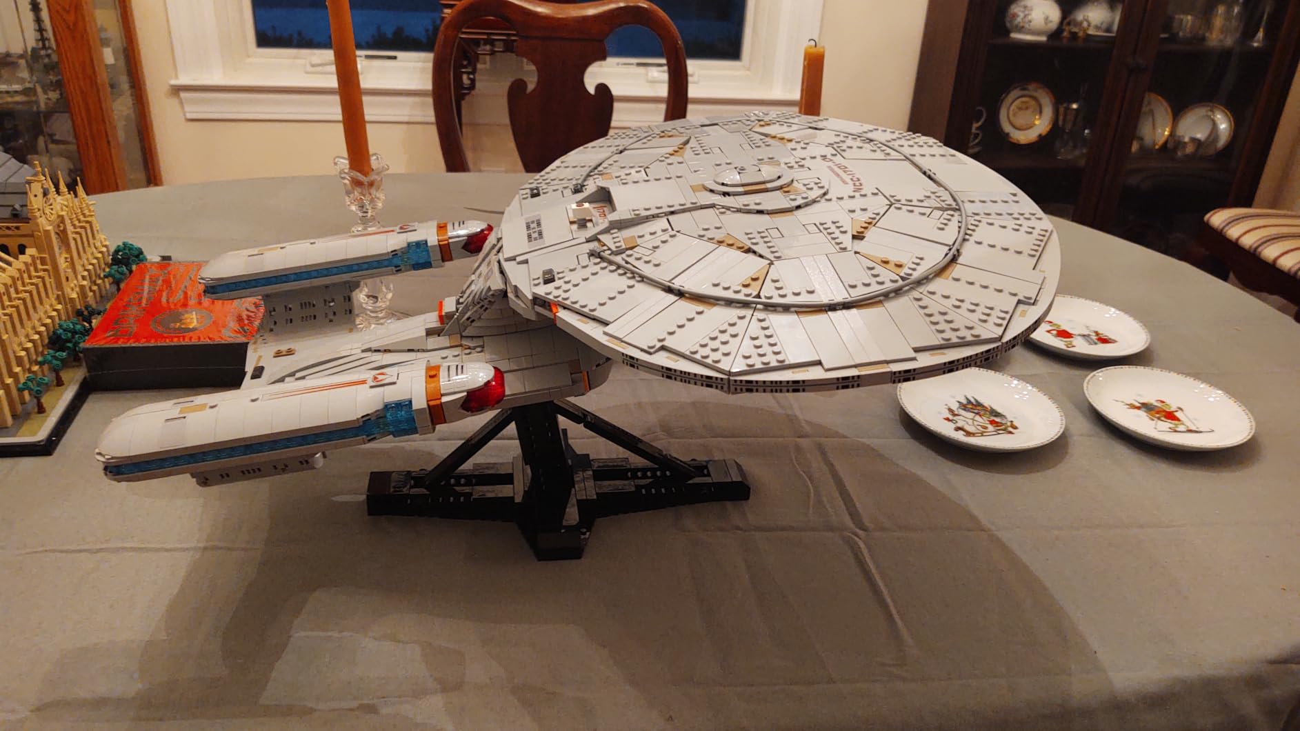 LEGO Icons Star Trek: U.S.S. Enterprise NCC-1701-D Collectible Building Sets for Adults - Room or Office Decor for Men & Women, Ages 18+ - Star Trek Gifts for Fans - 10356 customer photo 2