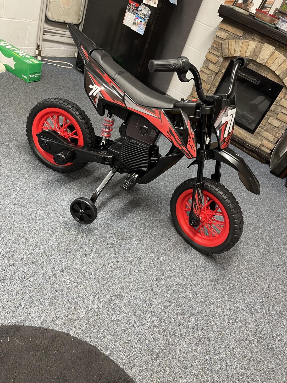 12V Kids Motorcycle with Training Wheels customer photo 2