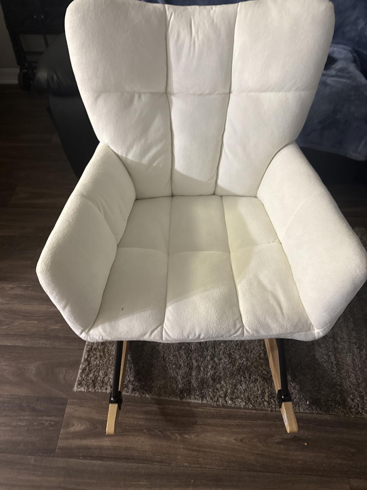Nursery Rocking Chair, Rocking Chairs for Nursery, Grey customer photo 2