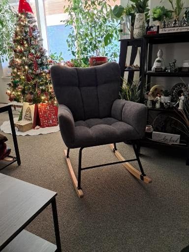 Nursery Rocking Chair, Rocking Chairs for Nursery, White customer photo 2