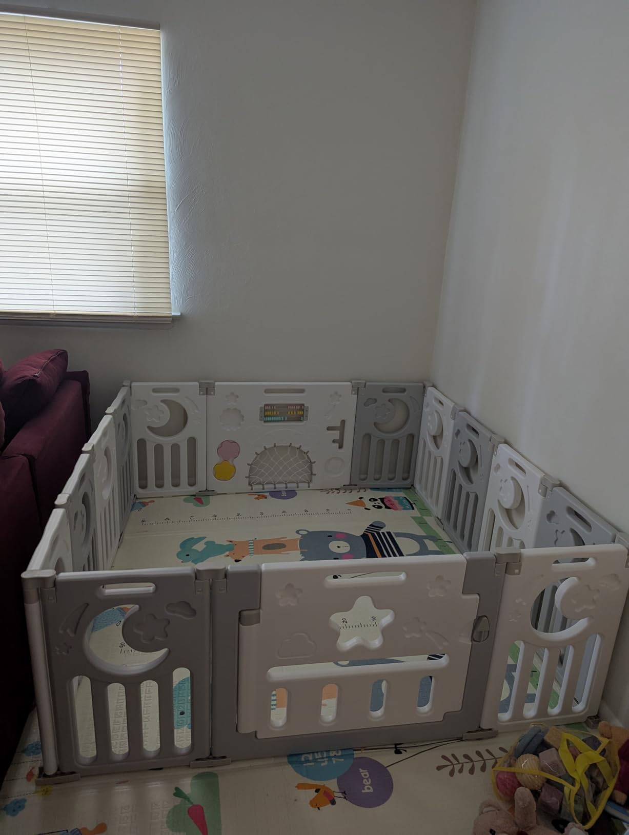 Baby Play Mat, Foldable Waterproof Foam Floor Mat, 79x71, Bear customer photo 2