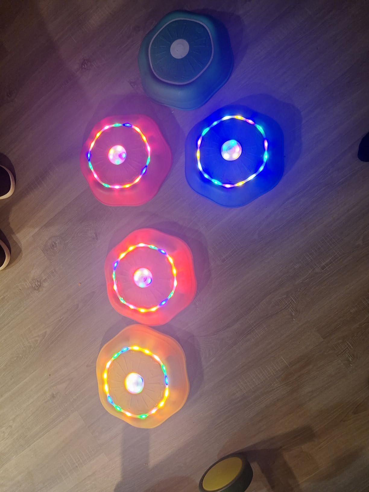 Musical Stepping Stones for Kids - 7 Piano & Drum Tones, Flashing Colorful Lights for Toddler Balance & Sensory Development | Indoor/Outdoor Play Equipment for Ages 3-5 customer photo 2