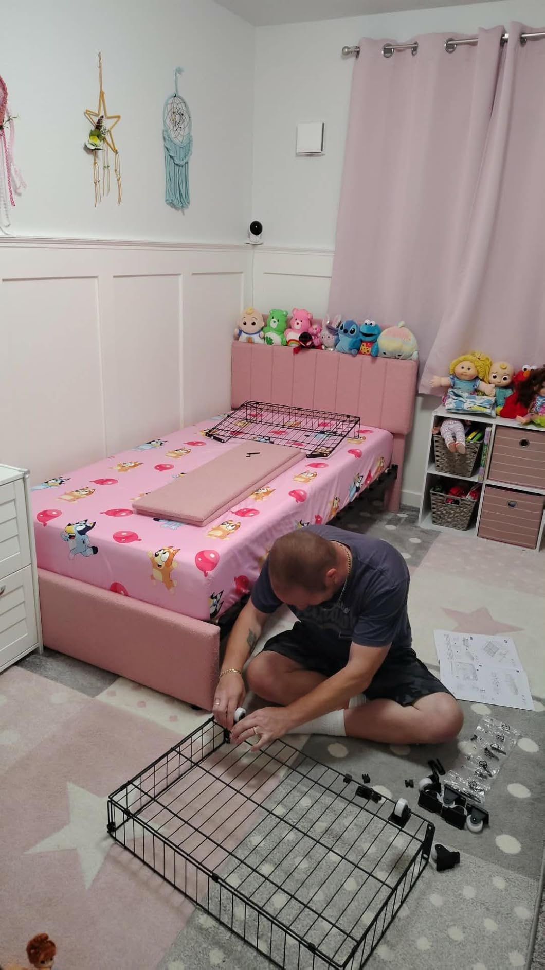GarveeHome Twin Bed Frame, Platform Bed with Storage Headboard & Drawers customer photo 1