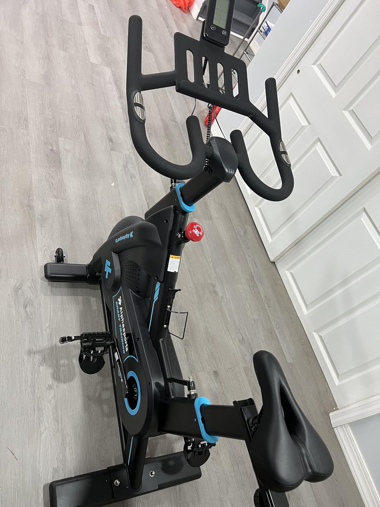 Fully-Enclosed Flywheel Magnetic Exercise Bike for Home | Heavy-Duty, Quiet Indoor Upright Bike, 350LBS Weight Capacity, Comfortable Seat Cushion, Silent Belt Drive customer photo 1