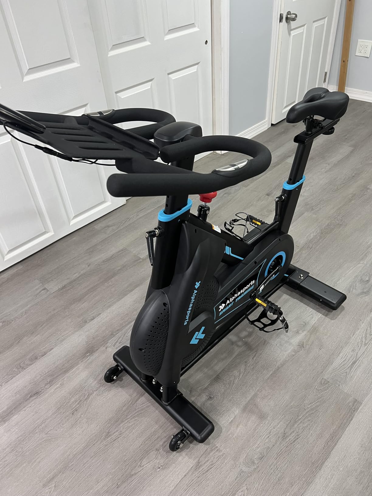 Fully-Enclosed Flywheel Magnetic Exercise Bike for Home | Heavy-Duty, Quiet Indoor Upright Bike, 350LBS Weight Capacity, Comfortable Seat Cushion, Silent Belt Drive customer photo 2