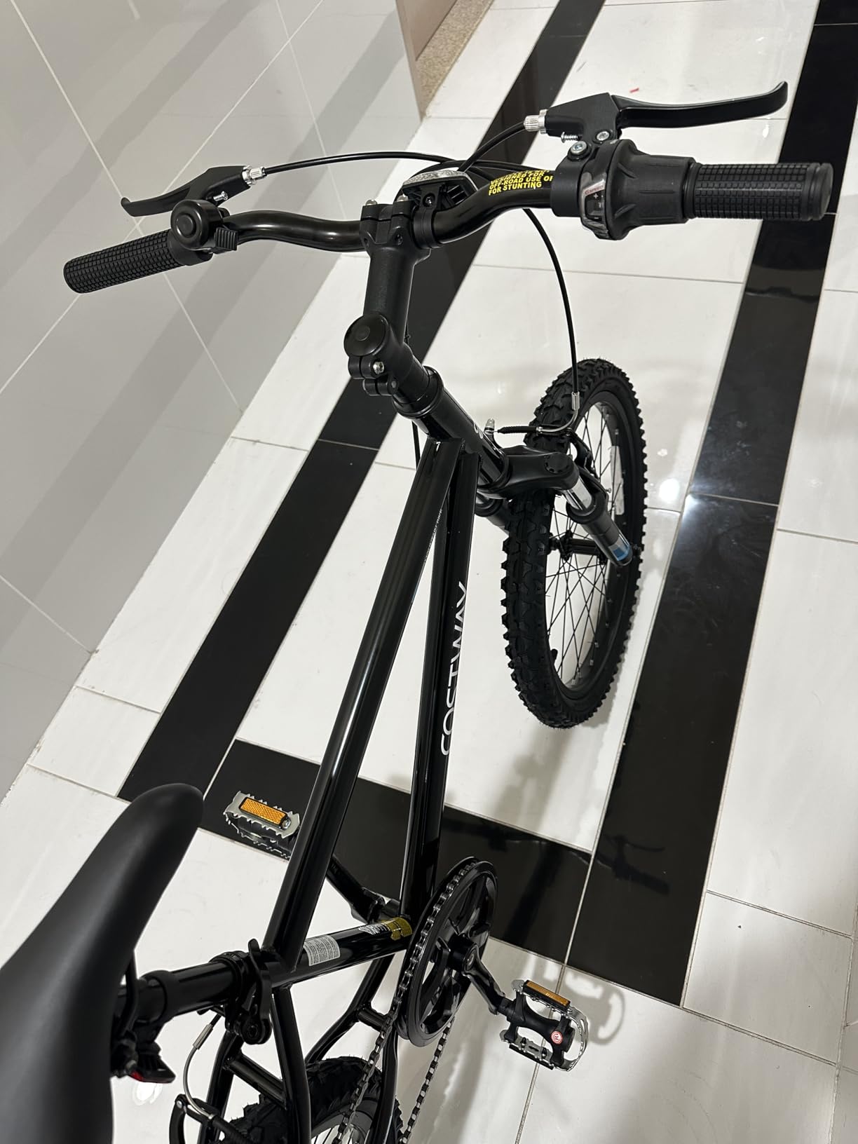 Goplus Mountain Bike, 20/24 Inch Kids Bicycle w/ 6-Speed Drivetrain, Suspension Fork, Dual Brakes, Adjustable Seat, Outdoor Cycling Children City Bike for Boys Girls customer photo 2