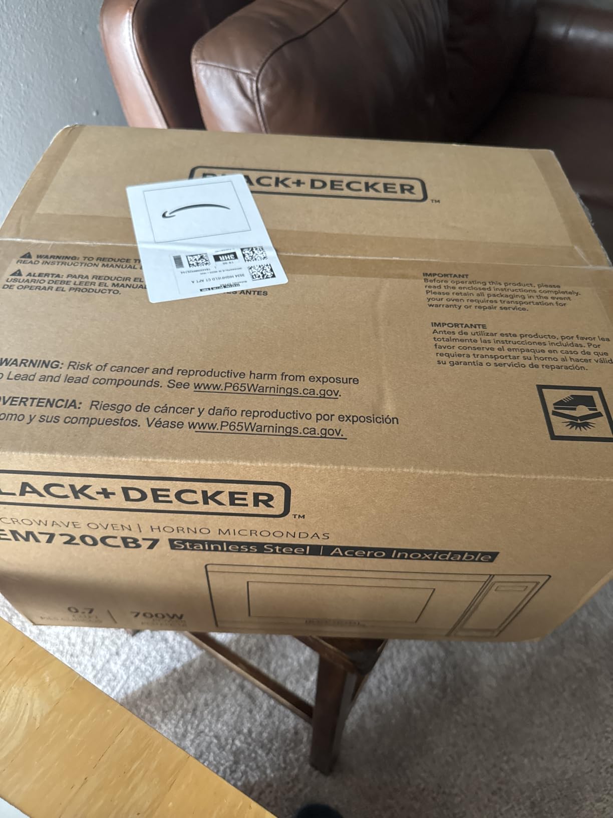 BLACK+DECKER Over-the-Range Microwave Oven with Air Fryer, 1.5 Cu.Ft, 900W customer photo 1
