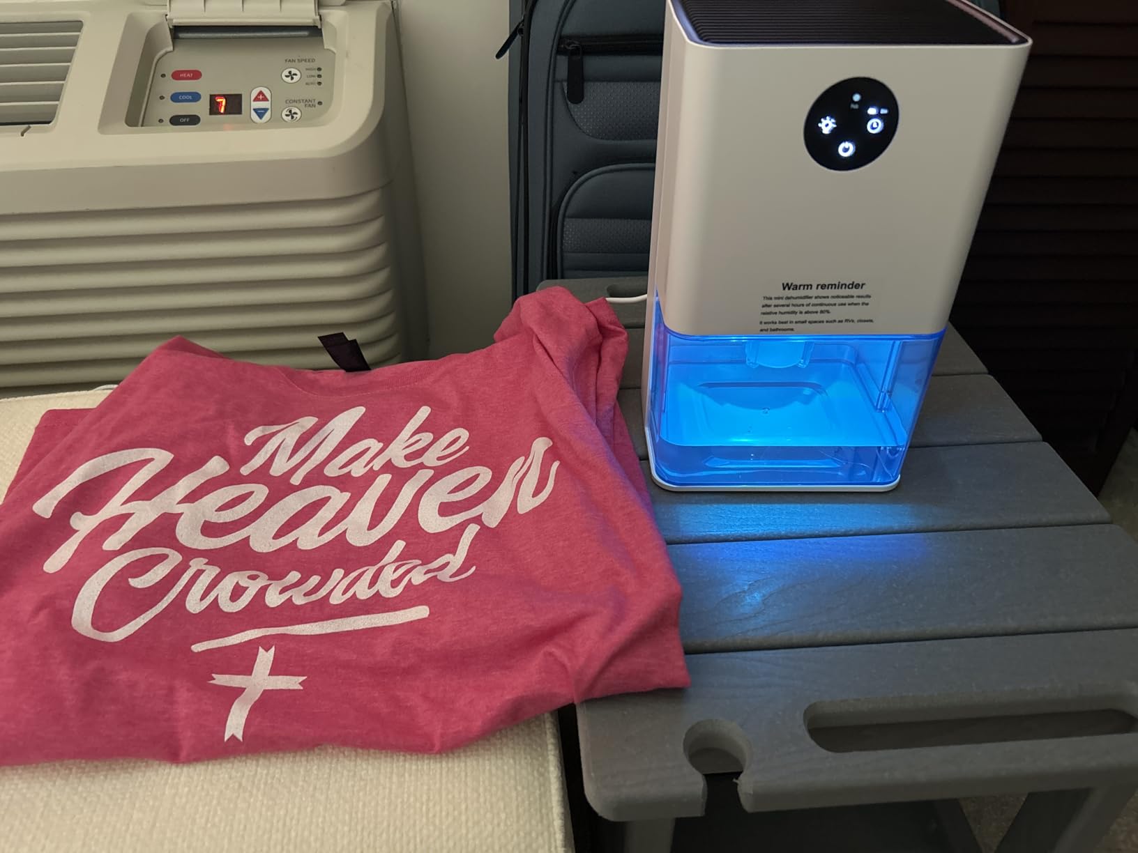 50OZ Dehumidifier, Small-Space Dehumidifier for Bedroom RV Closet 200 Sq.Ft customer photo 1