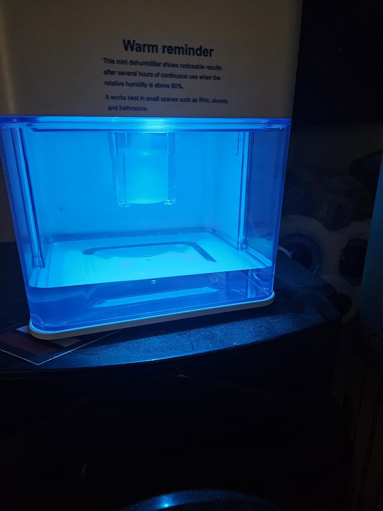 50OZ Dehumidifier, Small-Space Dehumidifier for Bedroom RV Closet 200 Sq.Ft customer photo 2
