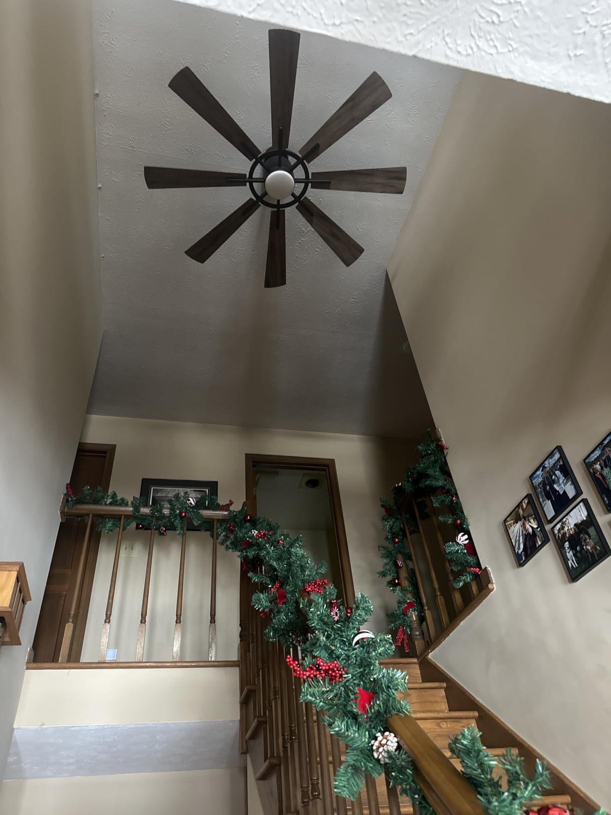 120 Inch Ceiling Fans Without Lights, Large Industrial HVLS Fan, 36000 CFM | 6-Speed Reversible DC Motor with Remote, 6 Aluminum Blades for Commercial Shop, Garage, Barn, Patio, Covered Outdoor Spaces customer photo 2