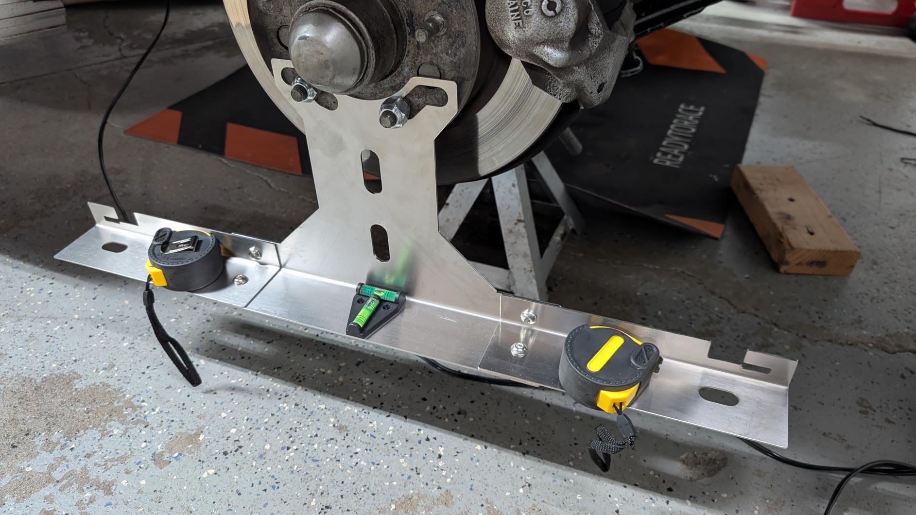Wheel Alignment Tool for DIY Toe Adjustment, Stainless Steel Toe Alignment Plates Allow Quickly Operation, Easy Way to Check Toe in/Out, Fits Most Cars & Trucks(Patent Design) customer photo 2