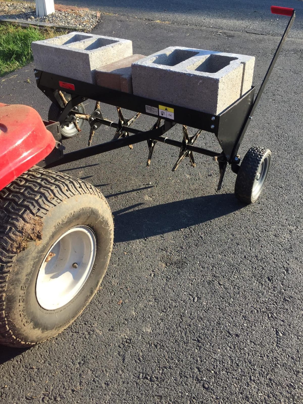 Brinly Tow Behind Plug Aerator with Universal Hitch, 40