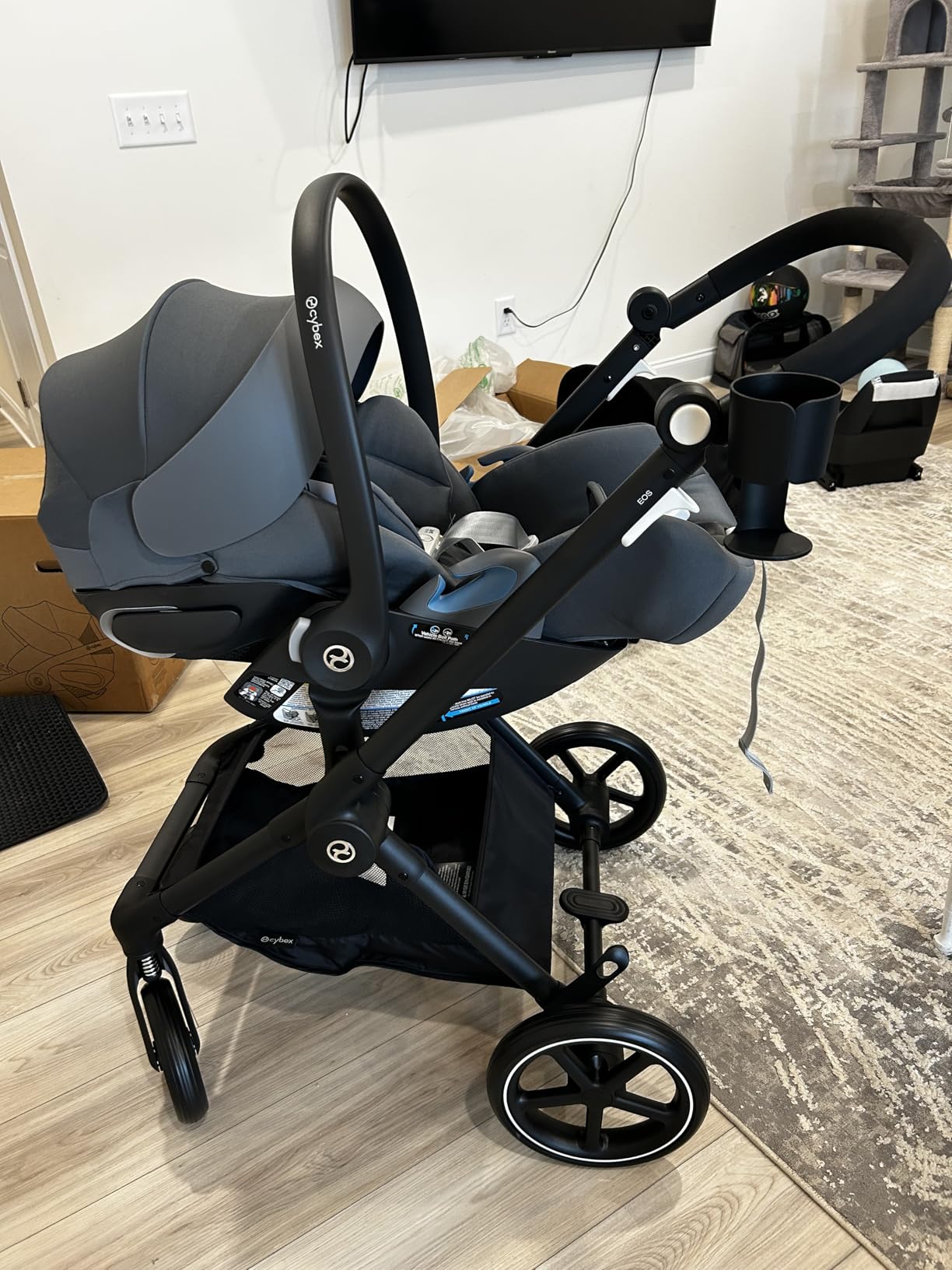 Cybex Cloud G Pro Rear Facing Baby & Infant Car Seat - Stone Grey customer photo 1