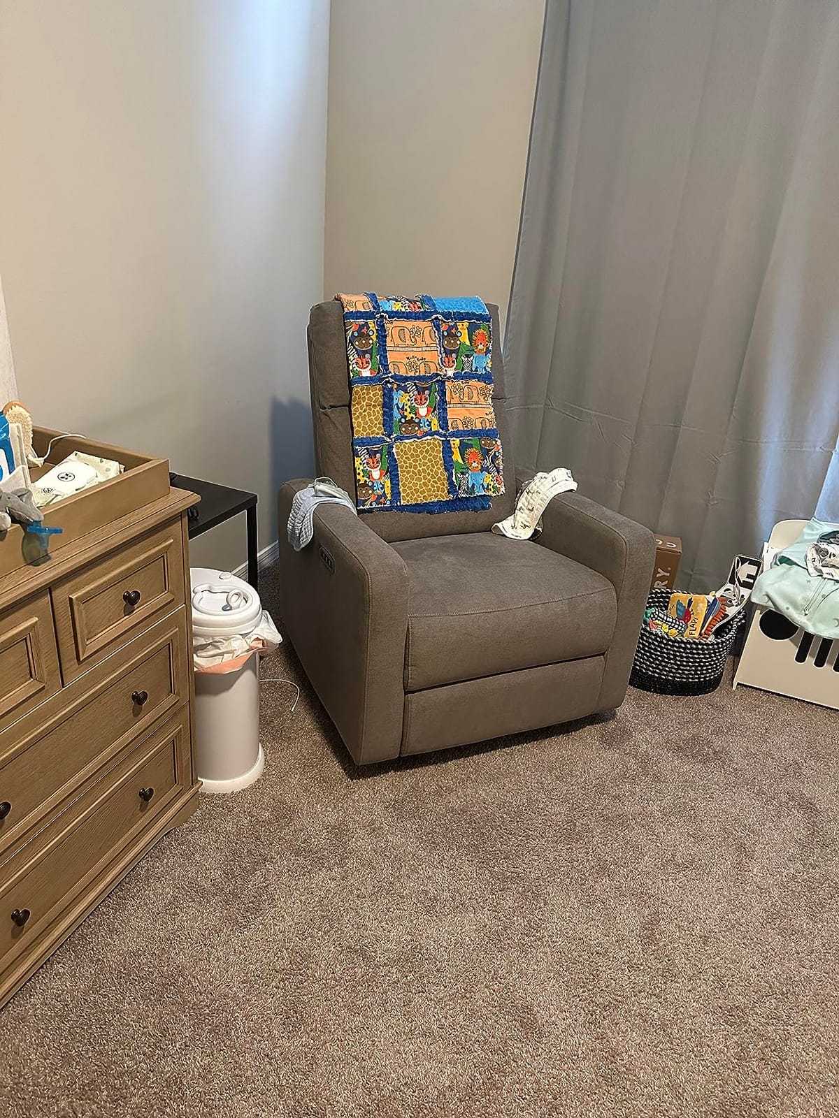 Nurture& The Glider Plus - Premium Nursery Power Recliner | Swivel Chair with Adjustable Head Support | Adjustable Lumbar Support Built in USB The Ultimate Comfort for Nursing, Relaxing (Boucle Creme) customer photo 2