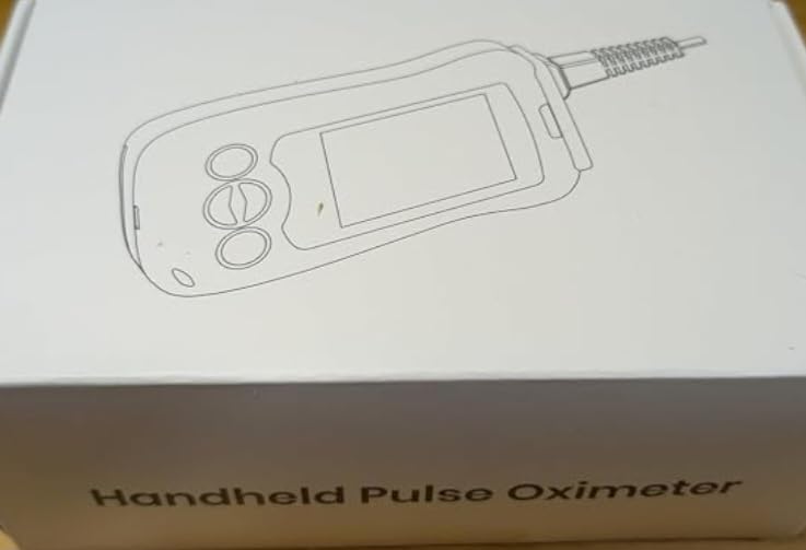 Handheld Fingertip Pulse Oximeter, Medical Grade Pediatric Pulse Oximeter Wrap Probe for Infant Kids Adult, Continuous Pulse Oximeter and Spot Checking, Fast Reading SpO2 Pulse Rate Respiration Rate, Adjustable Audio Visual Alarm (Blue) customer photo 1