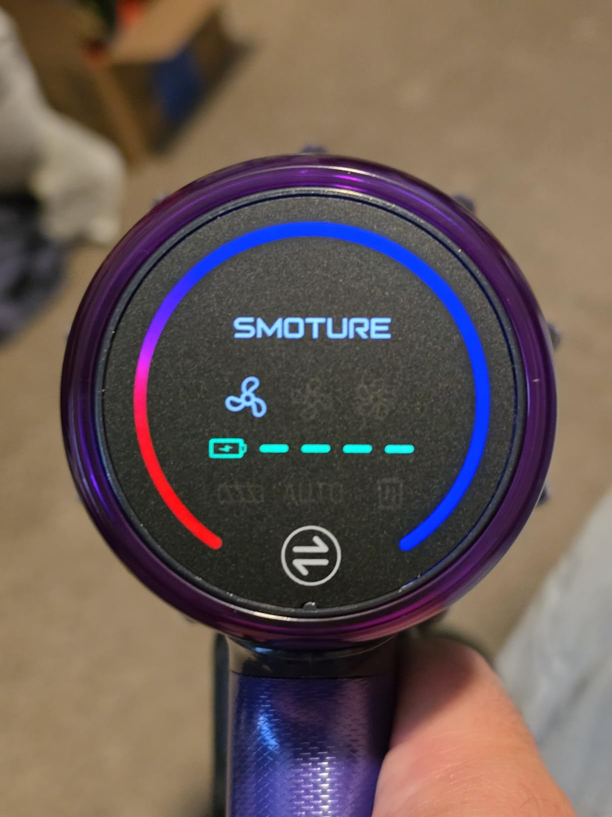 SMOTURE Cordless Vacuum Cleaner, 650W 55KPA 70Mins Vacuum Cleaners for Home, Cordless Stick Vacuum with LED Touch Screen, Anti-Tangle Wireless Vacuum, Handheld Vacuum for Pet Hair/Carpet/Floor customer photo 1