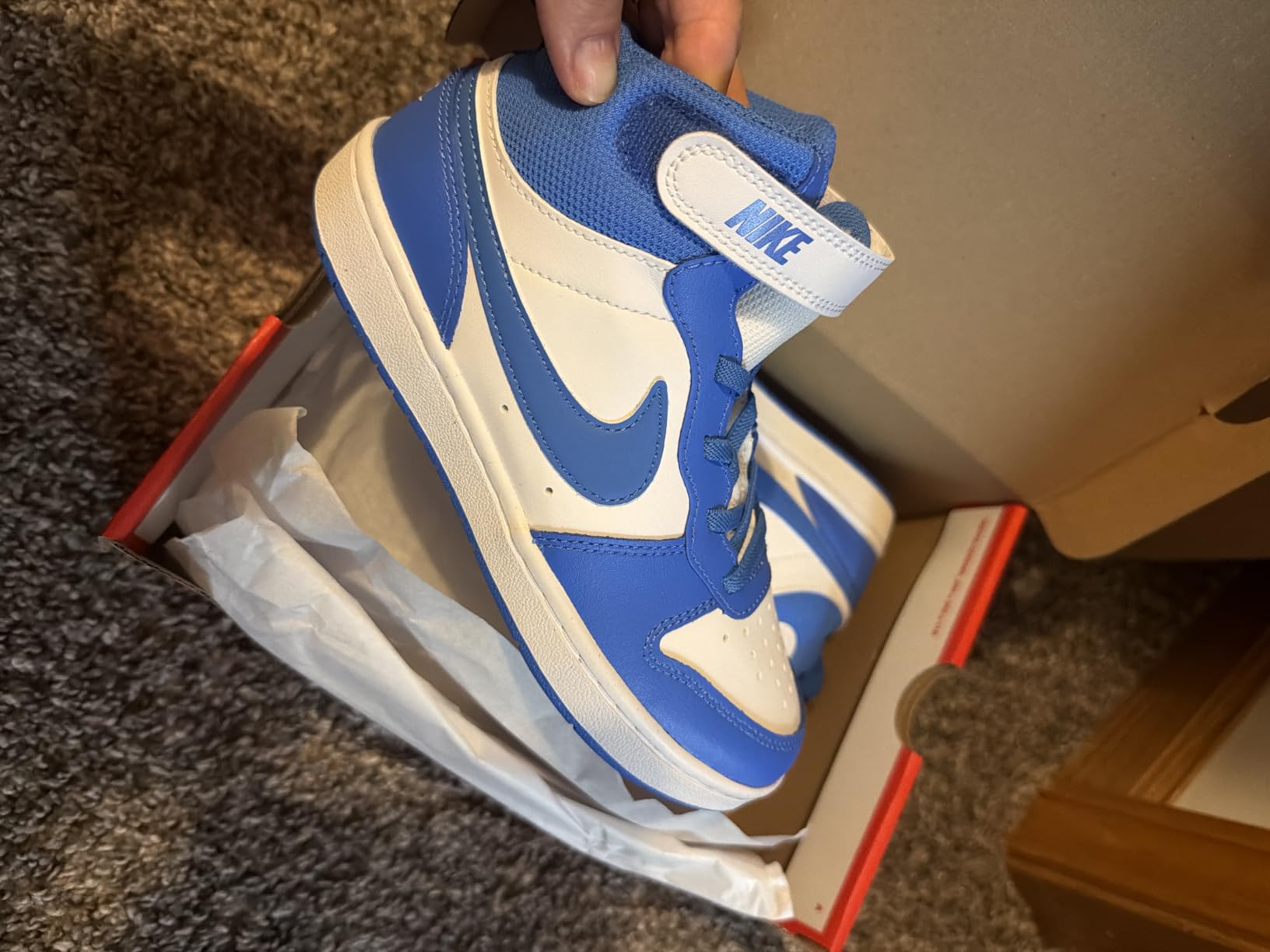 Nike Unisex Kids' Court Borough Mid 2 Shoes - Boys Girls Toddlers & Baby Sneakers customer photo 2