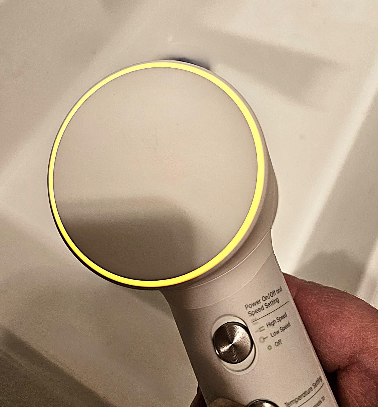 Laifen MINI Hair Dryer, Lightweight and Compact High Speed 200M Ionic Blow Dryer with 110, 000 RPM Powerful Motor for Fast Drying, Low Noise, Hairdryer with Magnetic Nozzle, Child Mode, HD310 customer photo 1