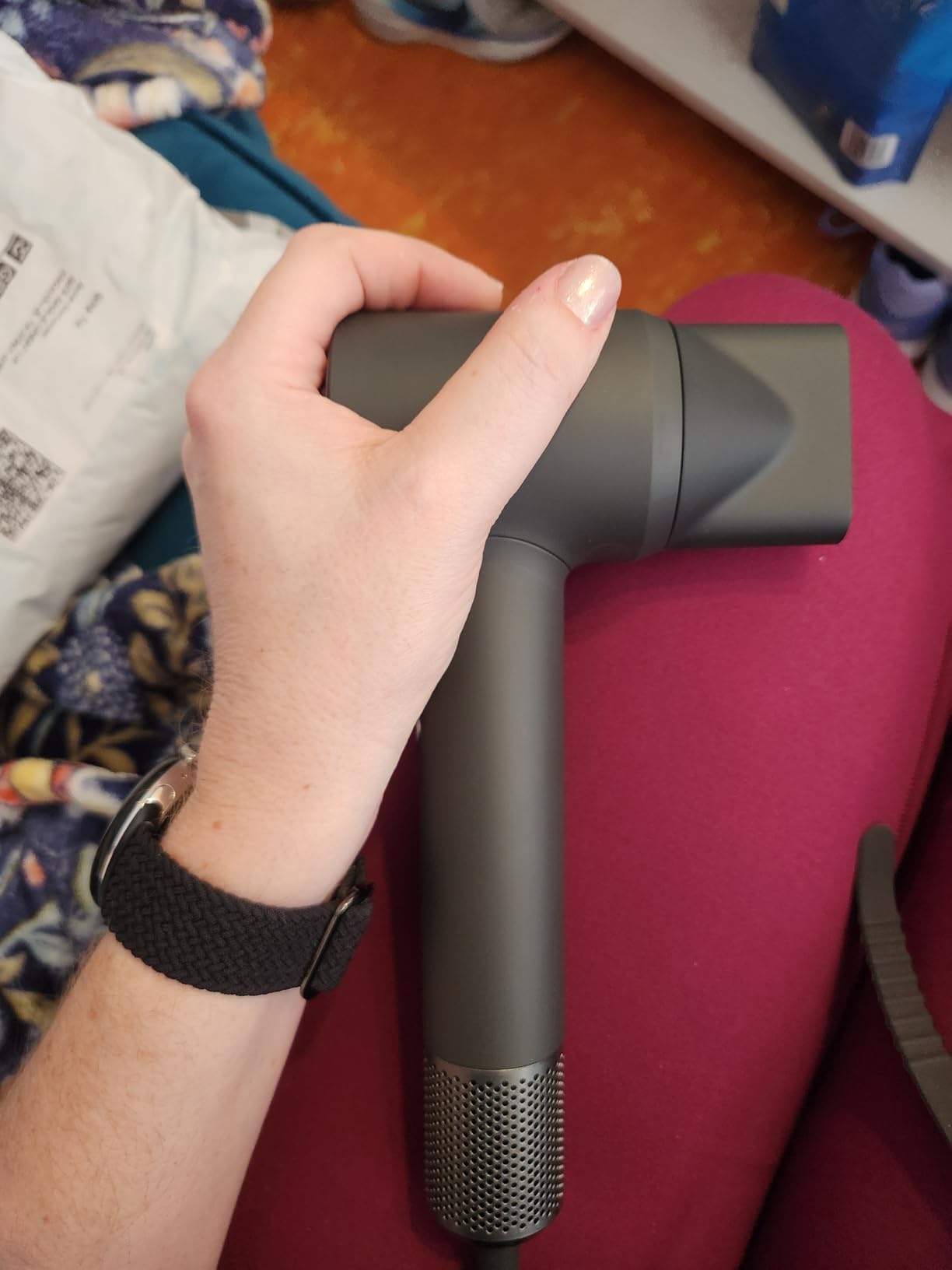 Laifen MINI Hair Dryer, Lightweight and Compact High Speed 200M Ionic Blow Dryer with 110, 000 RPM Powerful Motor for Fast Drying, Low Noise, Hairdryer with Magnetic Nozzle, Child Mode, HD310 customer photo 2
