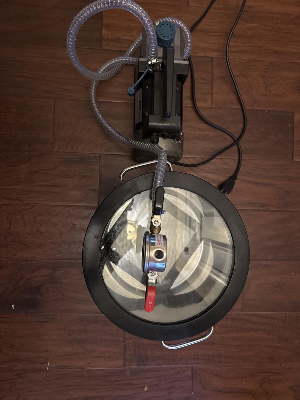 OMT 1.5 Gal Vacuum Chamber & 3.5 CFM Pump Kit for Resin Degas, Blue customer photo 1