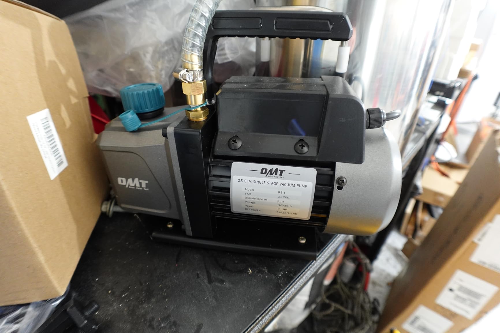 OMT 1.5 Gal Vacuum Chamber & 3.5 CFM Pump Kit for Resin Degas, Blue customer photo 2