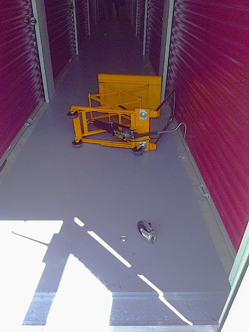 SPECRAFT 770 Lbs Hydraulic Lift Table Cart | 59 In Max Height, Double-Scissor Lift, 4 Wheels, Non-Slip Platform, Material Handling Equipment, Orange customer photo 1