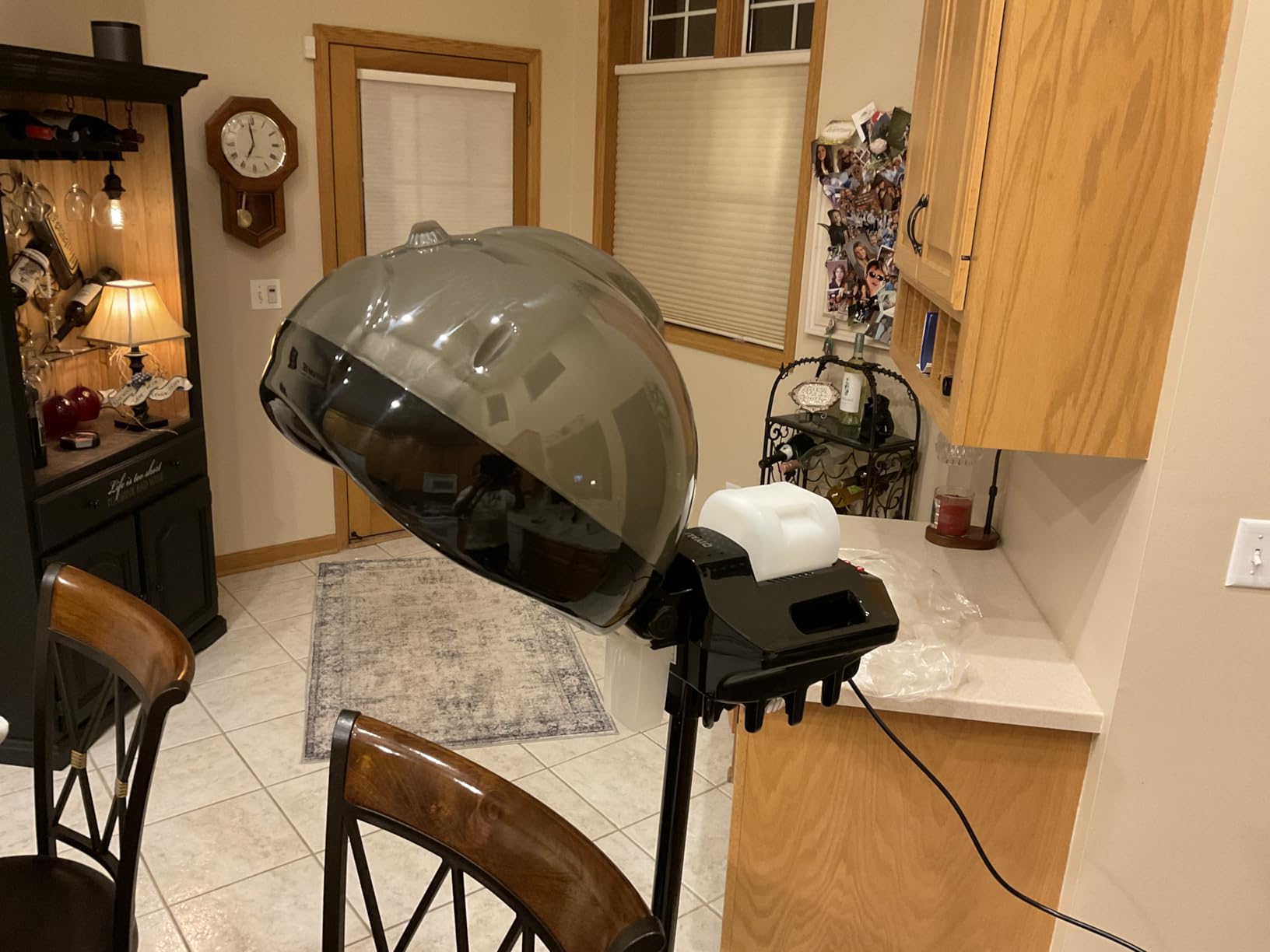 Salon Professional Standing Black Hooded Hair Steamer,deep Conditioning spa customer photo 1