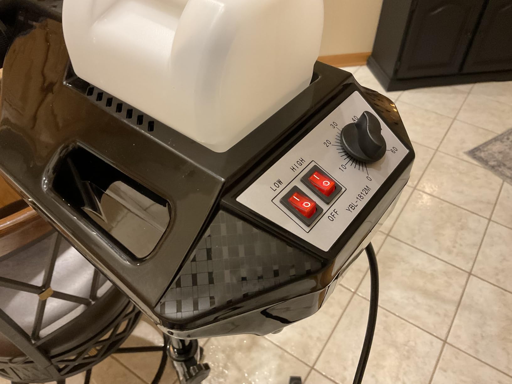 Salon Professional Standing Black Hooded Hair Steamer,deep Conditioning spa customer photo 2