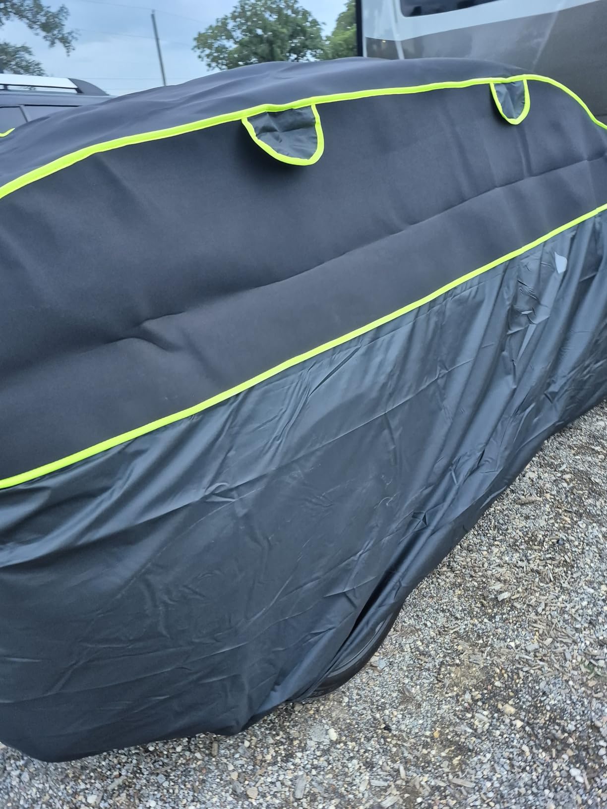 Hail Protector Car Cover with Car Sun Visor,Fit Sedan-Length 176-185 Inch. customer photo 2
