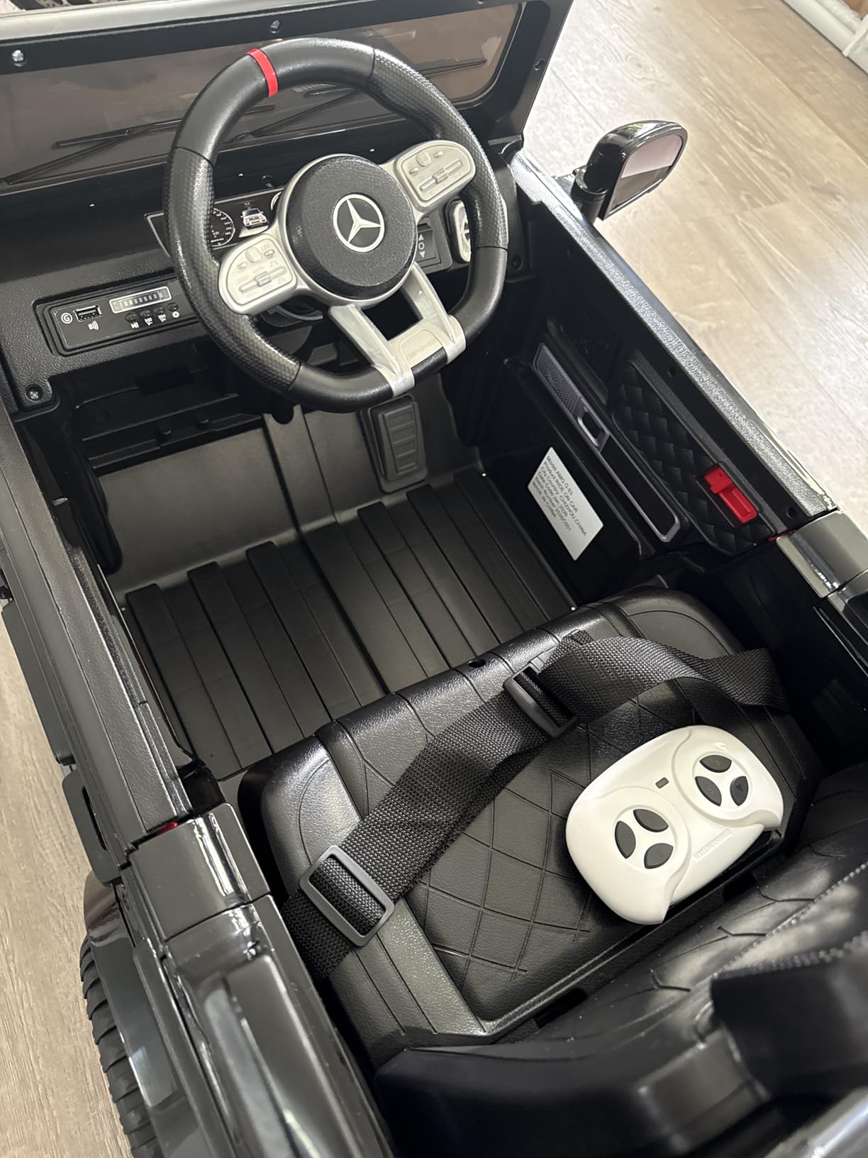 Mercedes-Benz G63 Kids Ride On Car, 12V Toddler Electric Car with Remote | Licensed Mercedes G Wagon, parental remote control, durable body, LED lights, music, upgraded motors and soft start safety customer photo 1