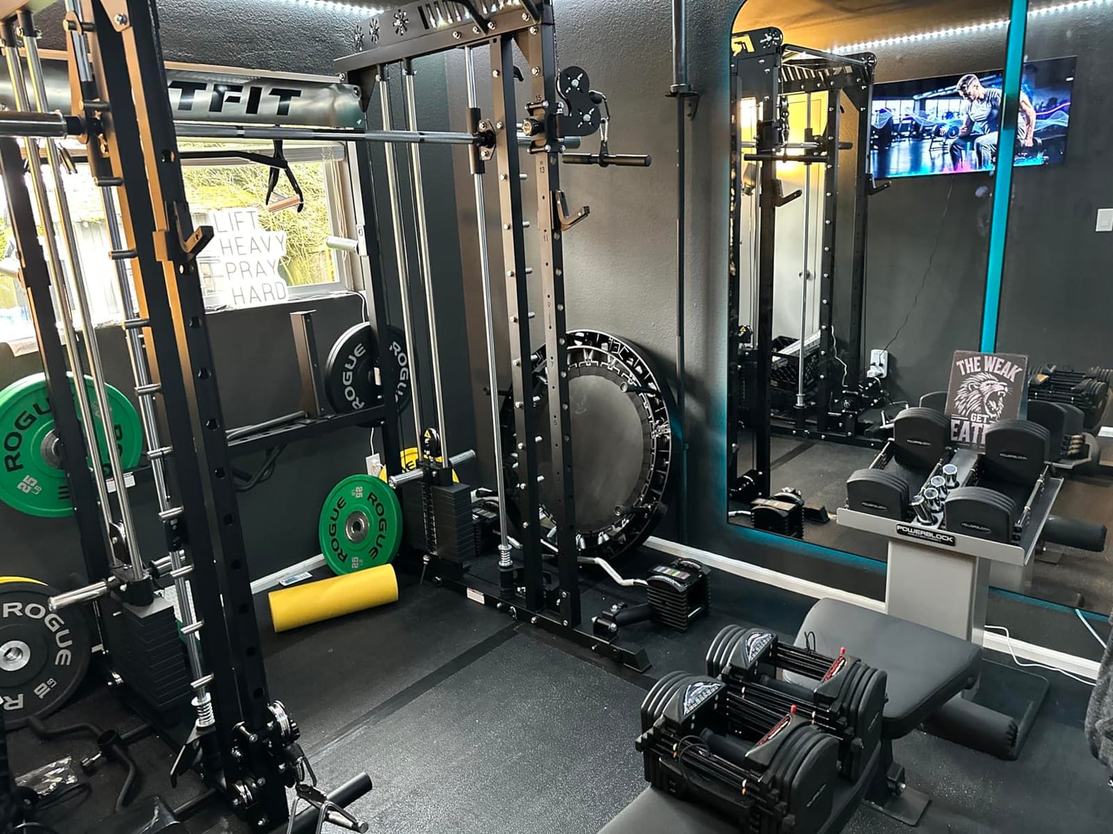 RitFit M1 Pro Smith Machine with Weight Stack Package Power Cage Home Gym | Dual Cables, Barbell & Handles, Cable Crossover, ALL-in-1 Home Gym, 1850LBS Capacity customer photo 1