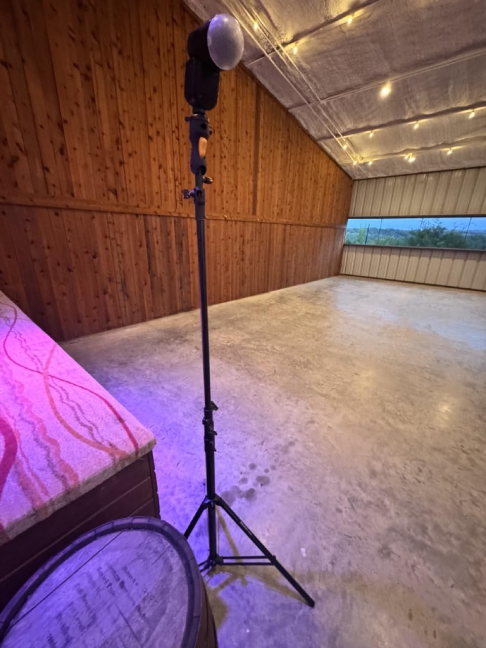 RAUBAY 10ft Heavy Duty Light Stand, Air Cushion, Silver, LT30-RS | Aluminum photography light stand with 1/4