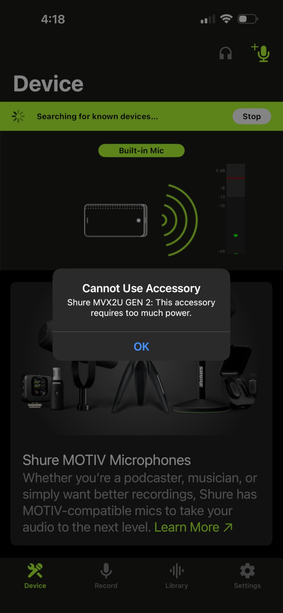 Shure MVX2U Gen 2 XLR-to-USB-C Audio Interface customer photo 1