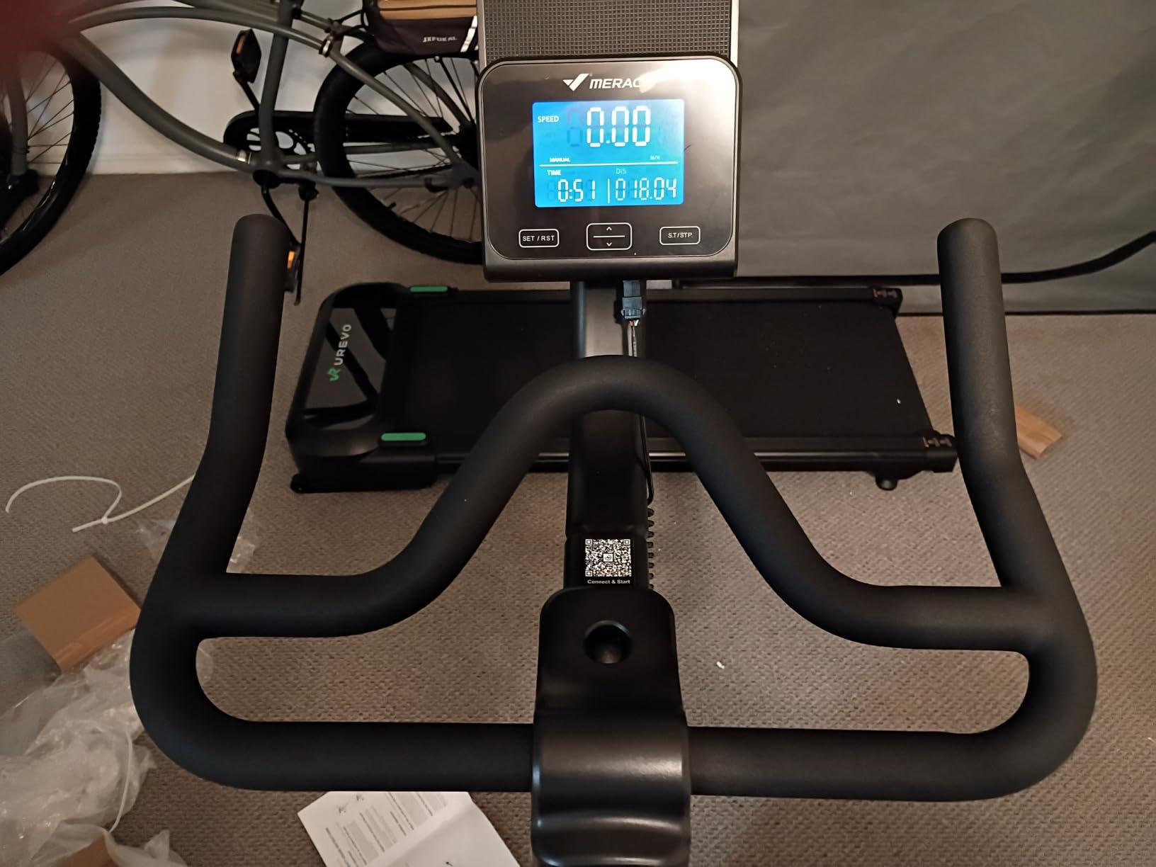 Magnetic Exercise Bike for Home Gym, Low Noise | Stationary Bike with Soft Seat Cushion, Indoor Workout Bike with 350 lbs Weight Capacity, Fitness App with Courses customer photo 1
