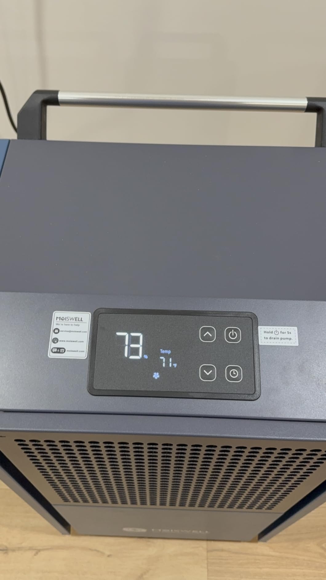 305 Pints Commercial Dehumidifier with Pump for Basement | Auto Defrost | Industrial Commercial Grade Dehumidifiers with Drain Hose Heavy Duty for Large Spaces Water Damage Restoration | Timer customer photo 2