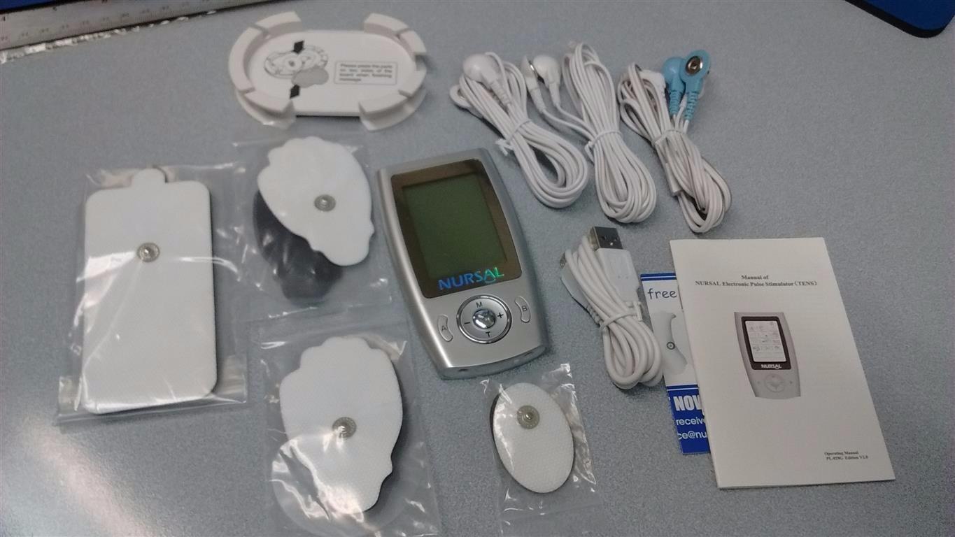 NURSAL 60 Modes TENS Unit Muscle Stimulator for Pain Relief Therapy, 3-in-1 Dual Channel EMS Muscle Stimulator for Back, Shoulder, Neck, Knee, Sciatica, Rechargeable TENS Machine with 12 TENS Pads customer photo 1