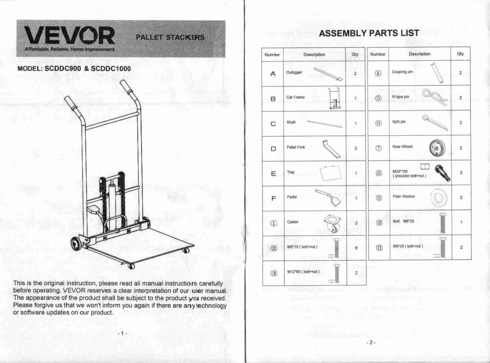 VEVOR Hydraulic Material Lift Winch Stacker, 450 lbs Load Capacity, Pallet Truck Dolly with Fork Lift Table, 35.4 Inches Max Lifting Height, Foldable & Portable customer photo 1