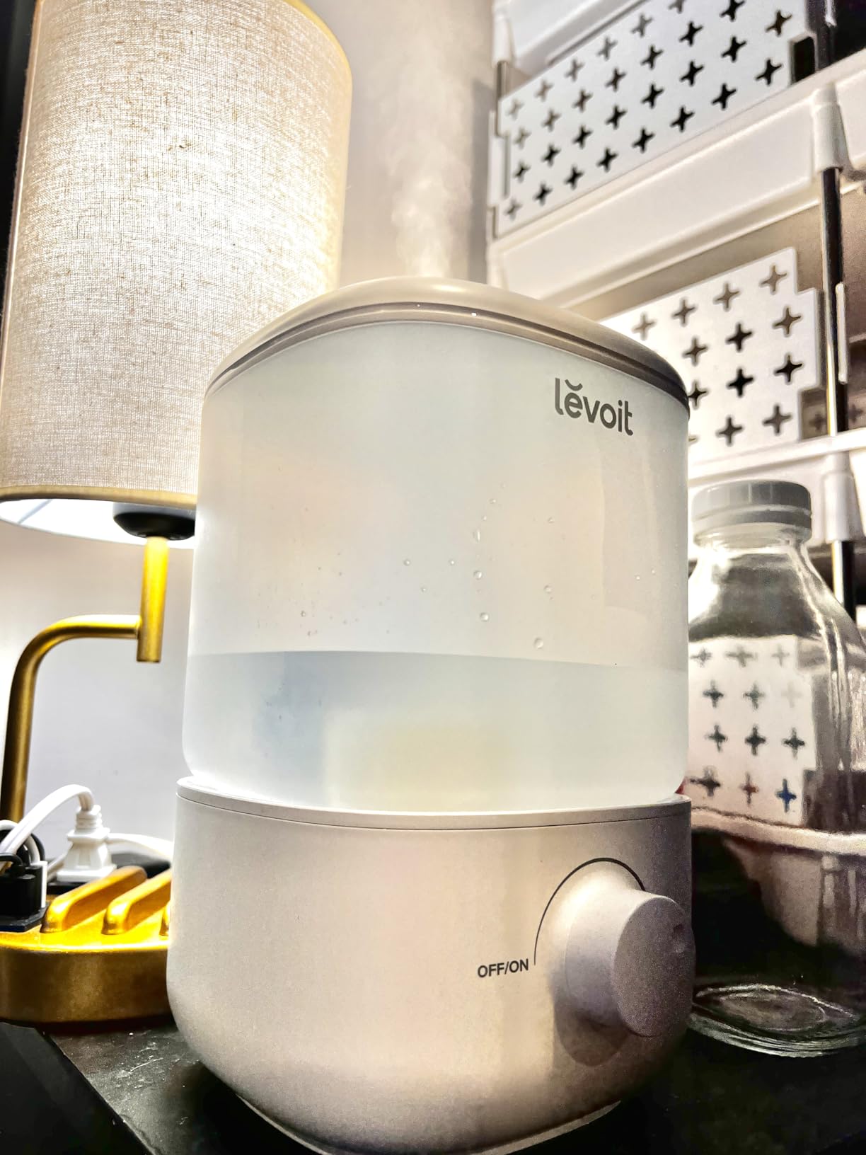 Levoit Humidifiers for Bedroom 4.2L Top Fill for Large Room, NeoClassic 450 | 42H Runtime, Easy to Clean, 21dB Quiet Cool Mist for Baby, Plants, Night Light, Essential Oil Diffuser customer photo 1