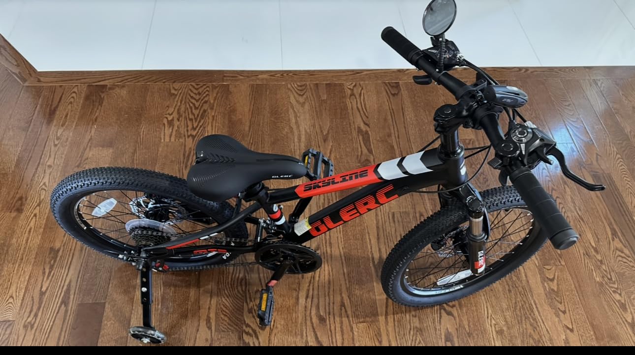 Glerc 20 24 26 Inch Kids Bike, Kids Mountain Bike for Boys and Girls Ages 6+, 21-Speed Skyline Bicycle with Front Suspension and Disc Brakes, Multiple Colors customer photo 2
