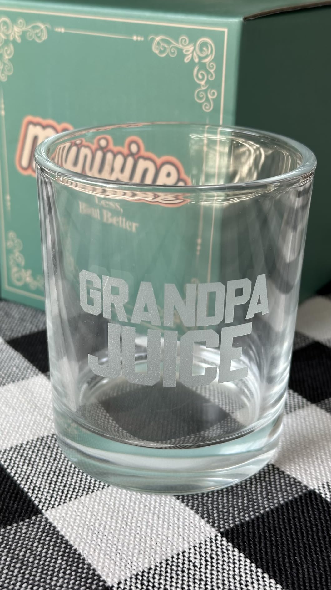 New Dad Gifts - First Father Day Gifts for First Time Daddy To Be, Expecting Boy Girl Father - Baby Shower Gifts for Men - Promoted to Dad 2026 10oz Whiskey Rock Glass customer photo 2