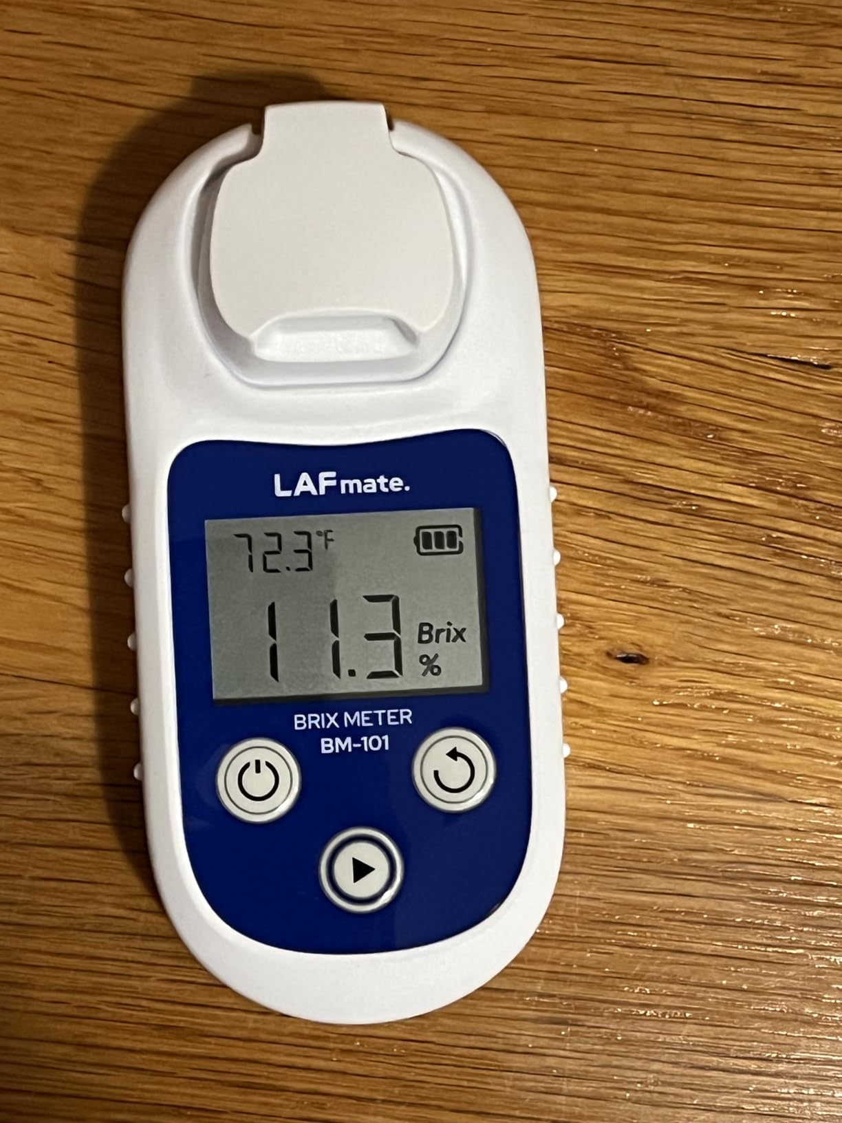 Brix Refractometer 0-95% ±0.2%, Digital Refractometer with ATC, IP65 Brix Meter for Honey,Juice, Wine & Home Brewing,BM-101 customer photo 2