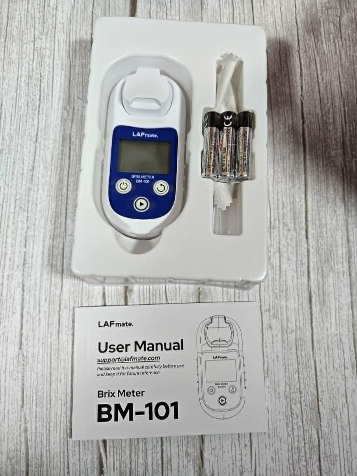 Digital Refractometer Range 0-55 BM101 Brix Refractometer ±0.2% Accuracy with ATC, IP65 Brix Meter for Juice, Wine Making & Coffee customer photo 2
