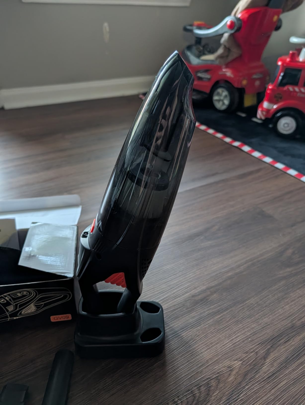 Handheld Vacuum Cordless, 25000Pa Powerful Suction Car Vacuum Portable Cordless with 2 Suction Modes & LED Light, Hand Held Vacuum Rechargeable with HEPA Filters, Home, Car Seats, Pet Hair Orange customer photo 1